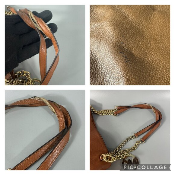 MICHAEL MICHAEL KORS JET SET LARGE CHAIN LEATHER SHOULDER TOTE BAG - Picture 9 of 14